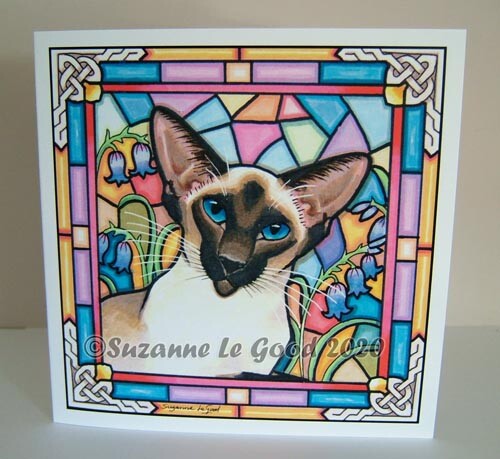 Siamese cat art painting - painting,