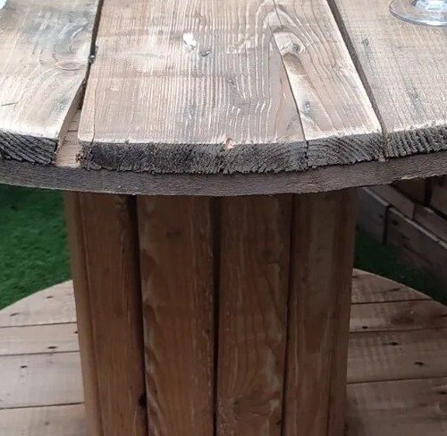 Reclaimed large wooden cable - reclaimed,