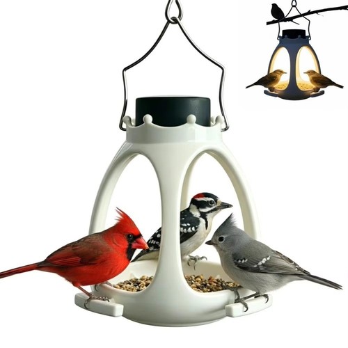 Solar bird feeder for outdoors - solar,