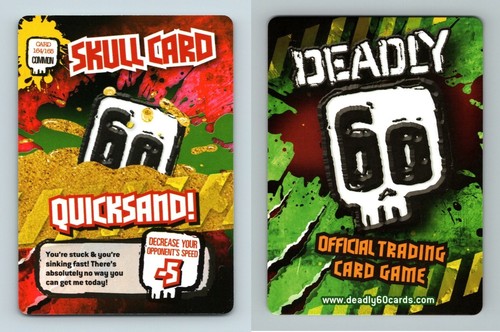 Skull card quicksand - card,