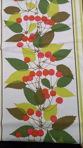 Vintage fabric 1960s - vintage, printed