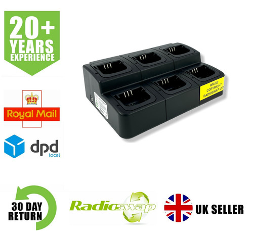 Six bay charger fits - fits, motorola