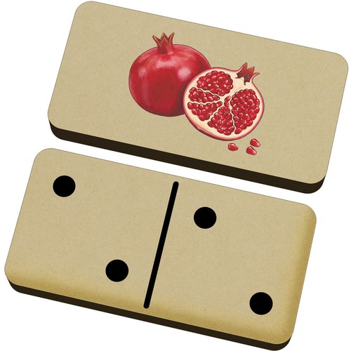 Red pomegranate domino set - 'red,