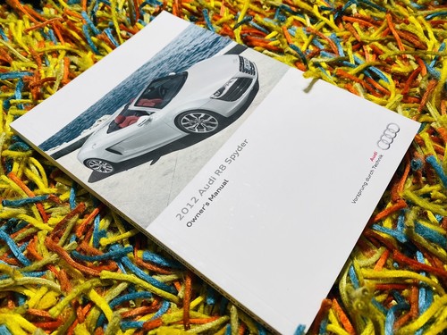 2012 audi spyder owners - r8,