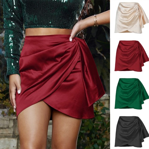 Women satin silk - satin, skirt
