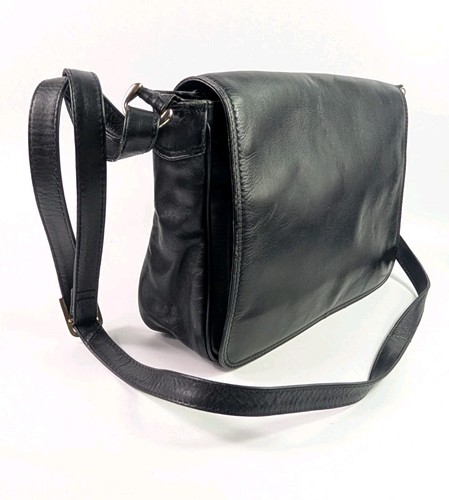 Tula black leather shoulder - black,