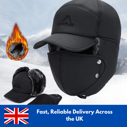 Winter trapper hat - winter,