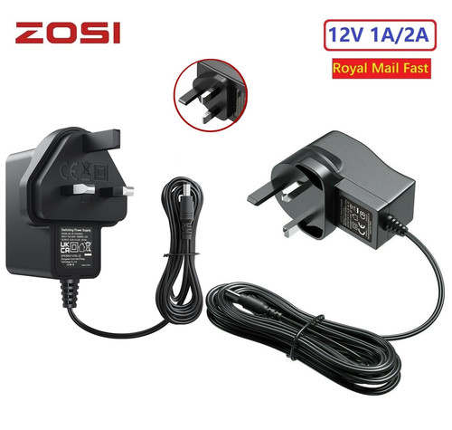 Zosi 12v adapter ac dc - 12v, 1a