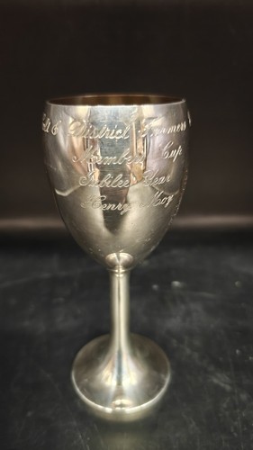 Vintage silver plated trophy - plated,
