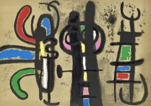 Joan miro original pochoir - miro,,