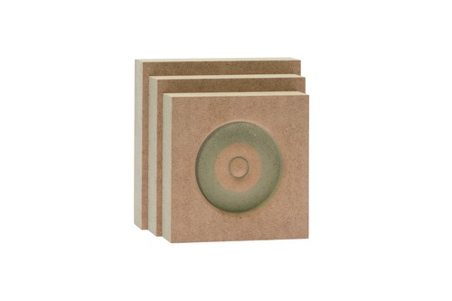Mdf bullseye rosette - mdf,