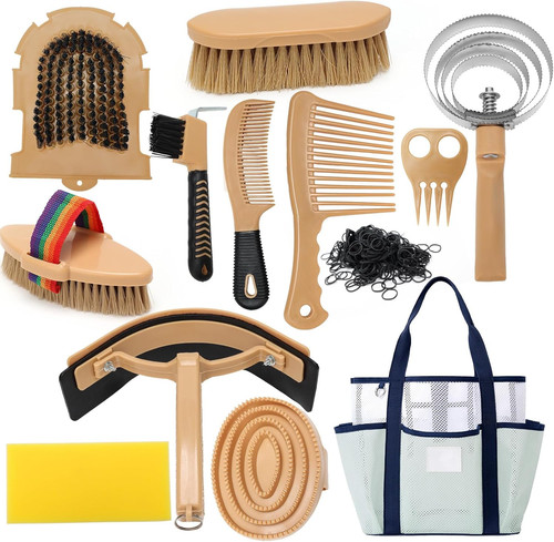 13pcs horse grooming kit with - grooming,