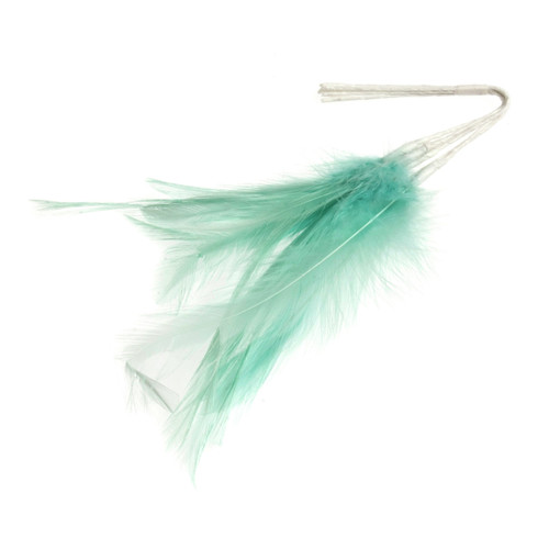 Narrow feathers corsage - feathers,