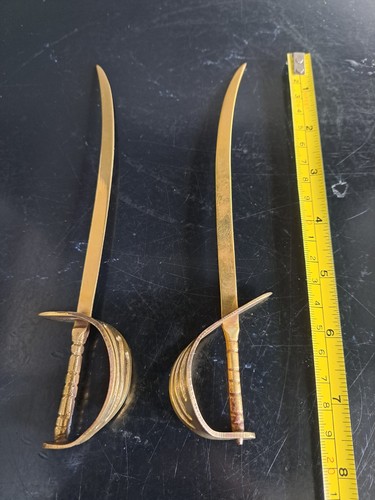 Vintage brass sword letter - 2, x