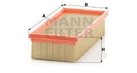 Air filter fits mitsubishi - filter, fits: