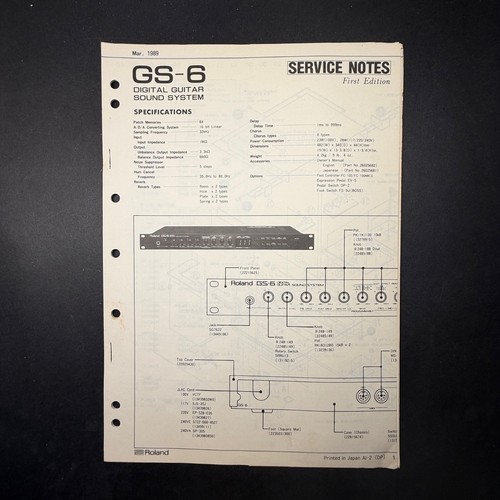 Vintage roland digital - vintage, gs-6