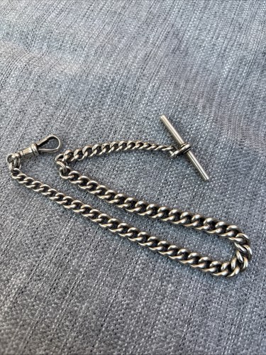 Solid silver hallmarked albert - hallmarked,
