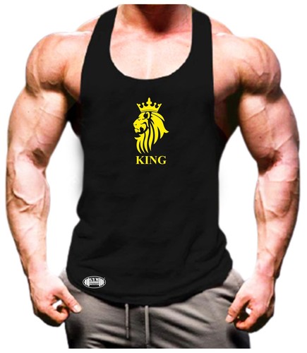 King lion vest gym clothing - king,