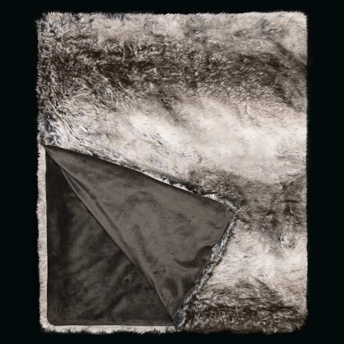 Mountain grey wolf faux - faux, fur