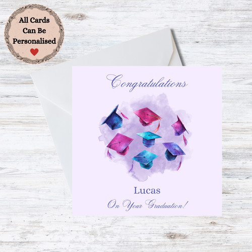 Personalised graduation card - personalised,
