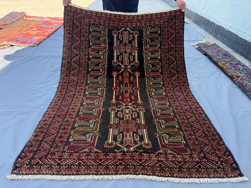Fine antique afghan - fine, baluchi