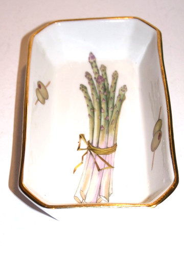 Asparagus themed serving dish