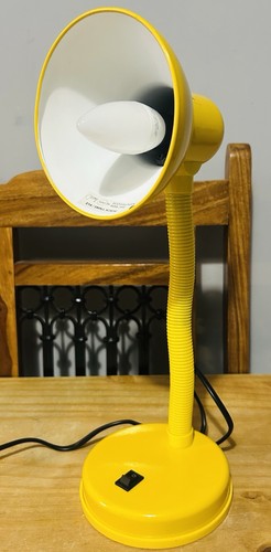 Yellow goose neck table - goose,