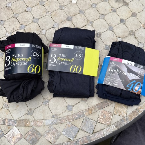 Tights black navy - tights,