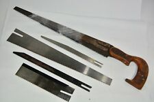 Vintage 5 Interchangeable Saw Set with Wooden Handle