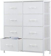 White 8 Drawers Dresser