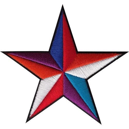 Star patch embroidered - star, badge
