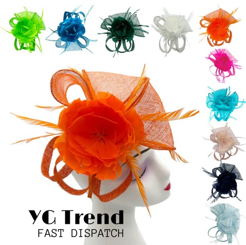 Feather flower hair - feather,