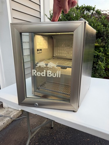 Red bull mini fridge - red,