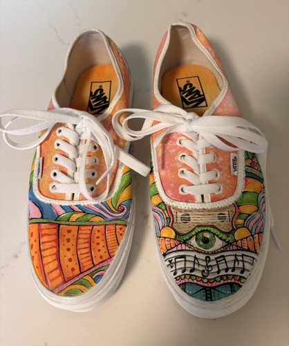 Vans custom painted skate - vans,