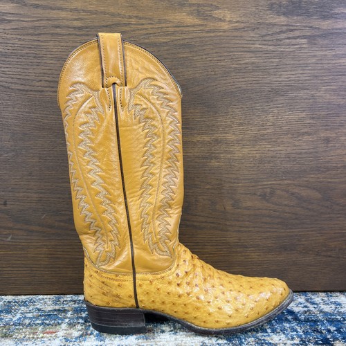 Vtg justin ostrich boots - justin,