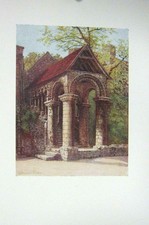 Original Old Antique Print