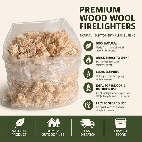 Eco friendly natural wood wool - natural,