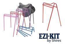 COLLAPSIBLE SADDLE STAND Shires Detachable Legs Plastic Coated Steel RED