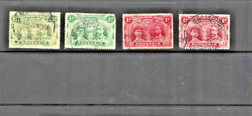 Rhodesia stamps 1910 - stamps, 1/2