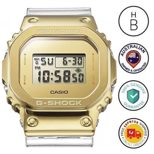 New casio shock - new, gold
