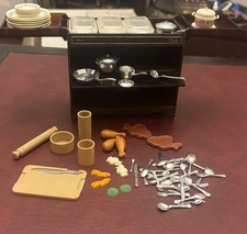 Vintage Sindy Hostess Trolley Pedigree 1980s Plates Cutlery Food lot 2