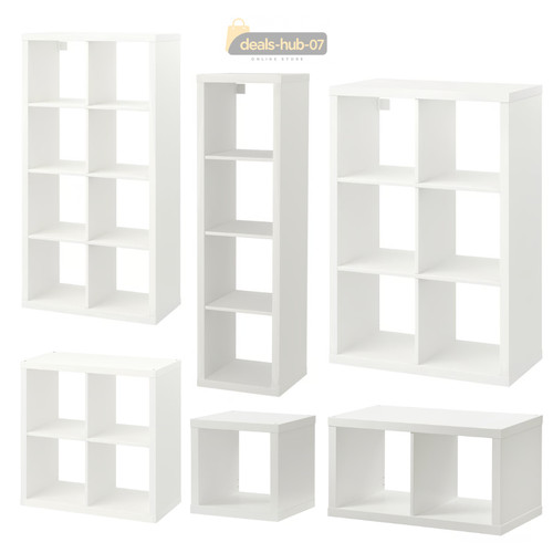 New ikea kallax white shelving - new,