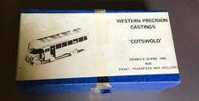 Western Precision Castings. Cotswold 1929 Dennis Bus. Metal Kit. Unused.
