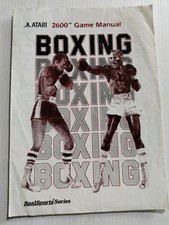 Boxing Atari 2600 Game Manual Instructions