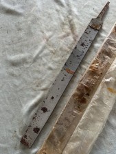 2pcs Vintage 17" High Carbon Steel Coarse  Flat Metal Files - British - Unused