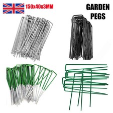Metal ground garden pins - ground,