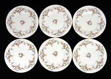 Set Of 6 Vintage Minton 'Spring Flowers' Breakfast/Lunch Plates 9"