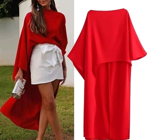 Zara limited assymetric cape