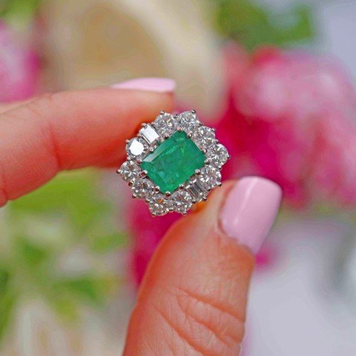 Emerald cut green - emerald,