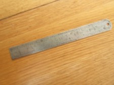 VINTAGE RABONE CHESTERMAN No64 6” RULE ENGINEER OLD TOOLS INCHES + METRIC.